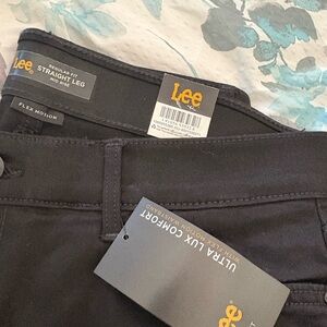Lee Women's Flex Motion Straight Leg Black Jean - 3 Sizes